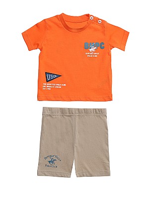 Σετ Polo Beverly Hills 9-12 μηνών - ORANGE