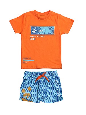 Σετ Μαγιό Polo Beverly Hills 3-7 ετών - ORANGE