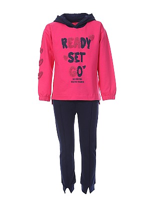 Σετ φόρμα Ready set go 2-6 ετών - FUCHSIA