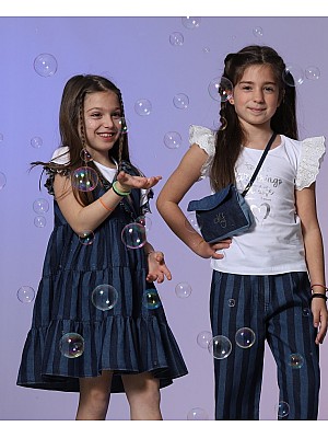 Παντελόνι Denim Stripe 8-16 ετών - BASIC