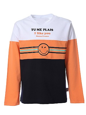 Μπλούζα Smiley 2-16 ετών - ORANGE