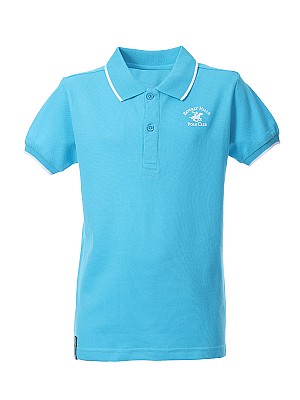 Μπλούζα Polo 3-7 ετών - TURQUOISE