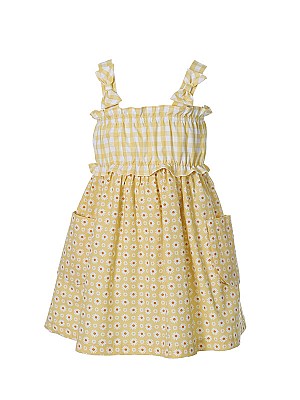 Φόρεμα Yellow Daisy 6-18 μηνών - YELLOW