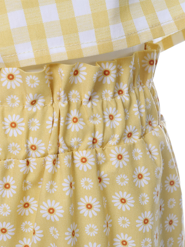 Σετ Παντελόνι Yellow Daisy  2-6 ετών - YELLOW