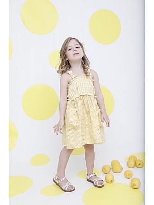 Φόρεμα Yellow Daisy 2-6  ετών - YELLOW