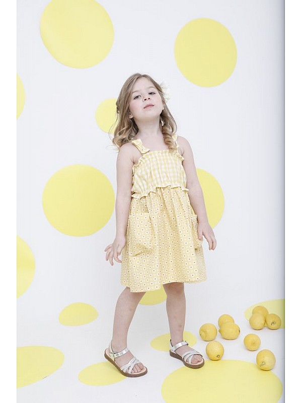 Φόρεμα Yellow Daisy 2-6  ετών - YELLOW