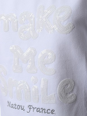 Μπλούζα Make Me Smile 2-16 ετών - WHITE