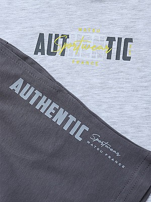 Σετ Authentic 2-6 ετών - GREY MELANZE
