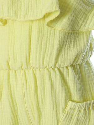 Ολόσωμη Φόρμα Σορτς Soleil 2-6 ετών - YELLOW